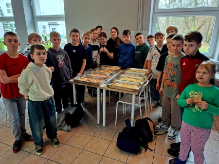 Dzień pizzy w klasie 5b 